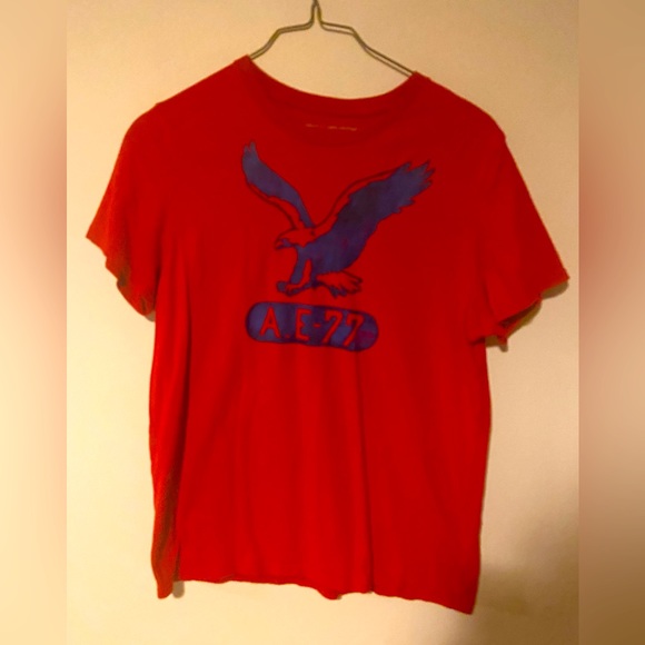 American eagle outfitters 🦅 Size Large Red and blue AE-77 - Picture 1 of 5